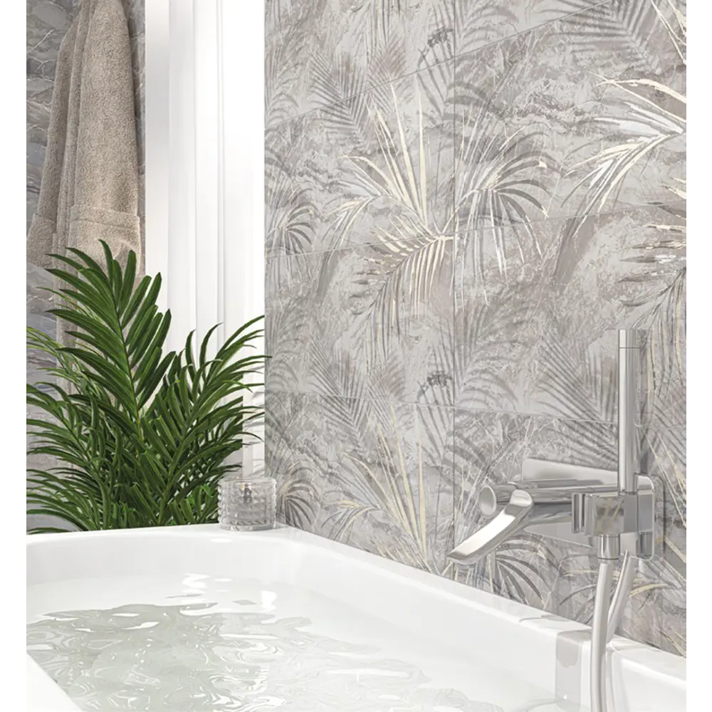 Фото 2 Плитка Eletto ceramica 508721101 24.2x70см 1.02 м² цвет серый, цена за упаковку Фото 2 Плитка Eletto ceramica 508721101 24.2x70см 1.02 м² цвет серый, цена за упаковку