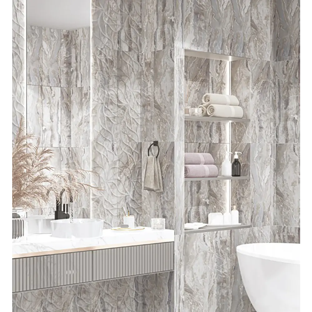 Фото Плитка Eletto ceramica 508721101 24.2x70см 1.02 м² цвет серый, цена за упаковку Фото Плитка Eletto ceramica 508721101 24.2x70см 1.02 м² цвет серый, цена за упаковку