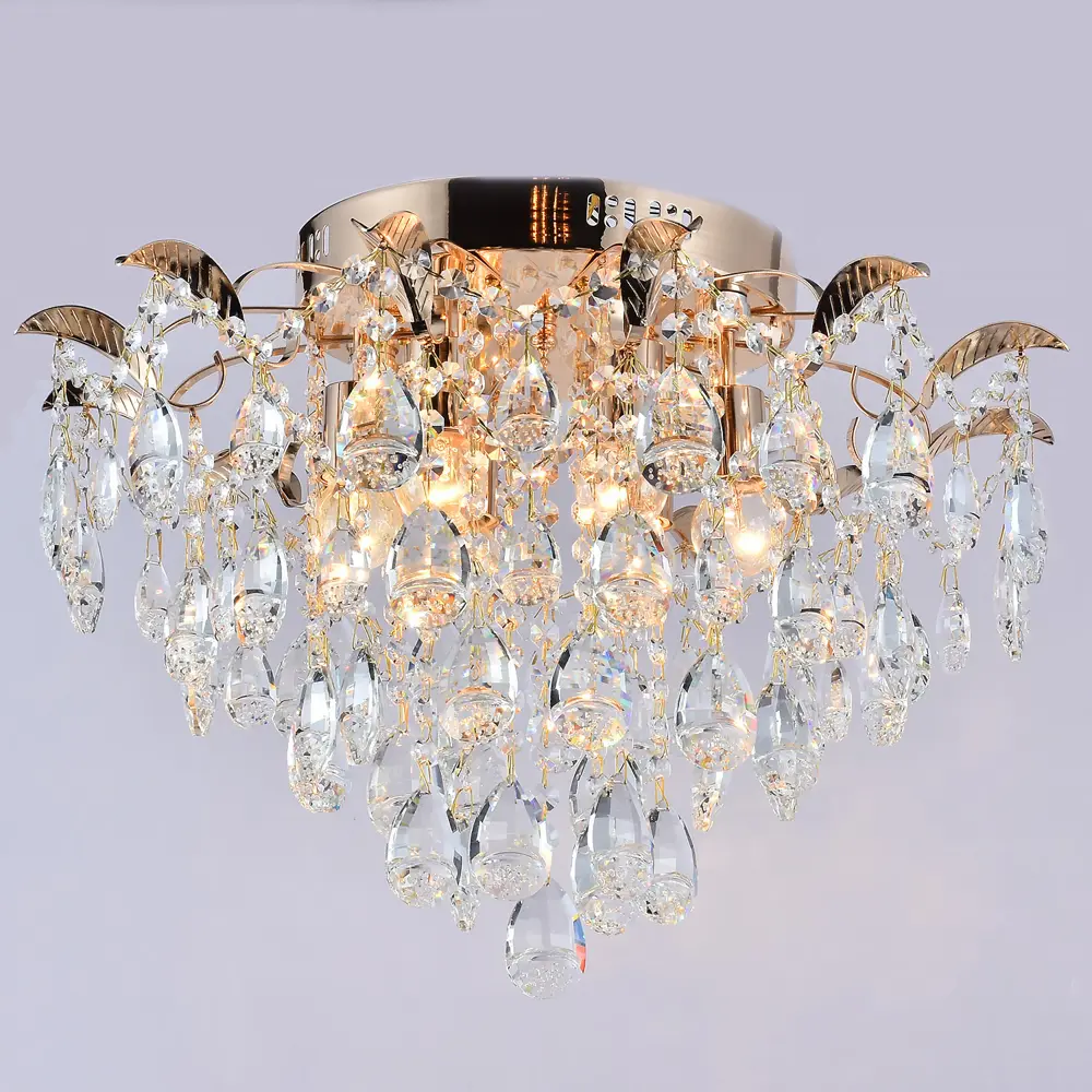 Фото Люстра потолочная Reluce 04035-0.3-06 fgd 6 ламп 36 м² цвет жёлтый/золотой Фото Люстра потолочная Reluce 04035-0.3-06 fgd 6 ламп 36 м² цвет жёлтый/золотой