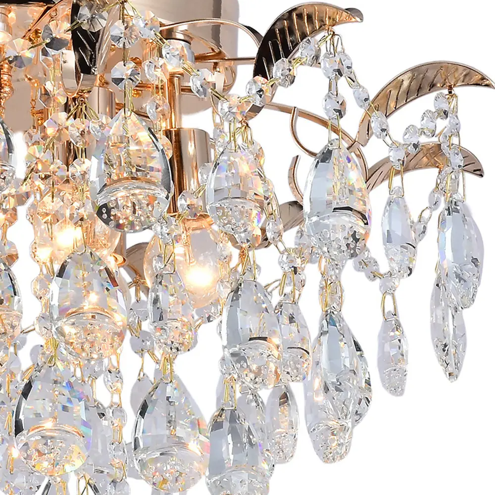 Фото 3 Люстра потолочная Reluce 04035-0.3-06 fgd 6 ламп 36 м² цвет жёлтый/золотой Фото 3 Люстра потолочная Reluce 04035-0.3-06 fgd 6 ламп 36 м² цвет жёлтый/золотой