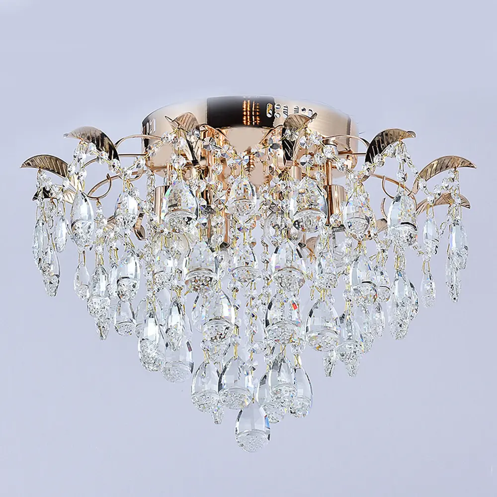 Фото 2 Люстра потолочная Reluce 04035-0.3-06 fgd 6 ламп 36 м² цвет жёлтый/золотой Фото 2 Люстра потолочная Reluce 04035-0.3-06 fgd 6 ламп 36 м² цвет жёлтый/золотой