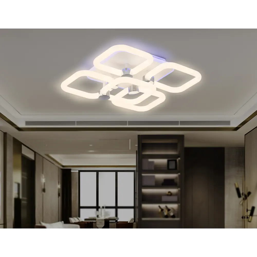 Фото 8 Люстра потолочная светодиодная Ambrella Light AMBR_FA3861 Acrylica original с пультом 12 м² регулируемый белый свет цвет белый Фото 8 Люстра потолочная светодиодная Ambrella Light AMBR_FA3861 Acrylica original с пультом 12 м² регулируемый белый свет цвет белый