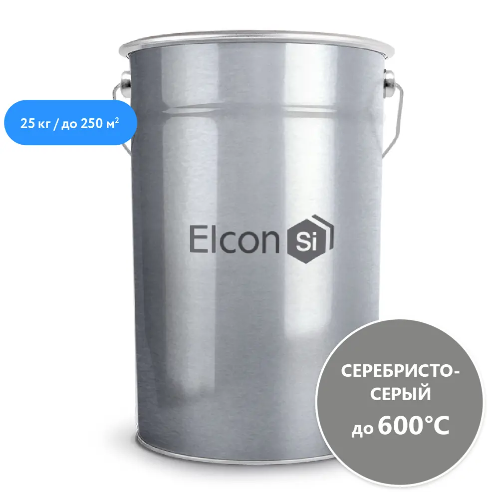 Фото Эмаль ELCON КО-8101 цвет серебристый 25 л Фото Эмаль ELCON КО-8101 цвет серебристый 25 л