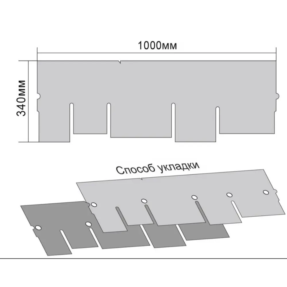 Фото 3 Гибкая черепица Quiet Tile Eclectica 2.30м² цвет маболо Фото 3 Гибкая черепица Quiet Tile Eclectica 2.30м² цвет маболо