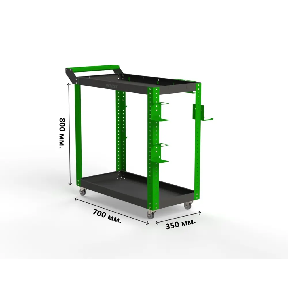 Фото 2 Тележка инструментальная Metalex Тип 1 118003 700x400x800 мм Фото 2 Тележка инструментальная Metalex Тип 1 118003 700x400x800 мм
