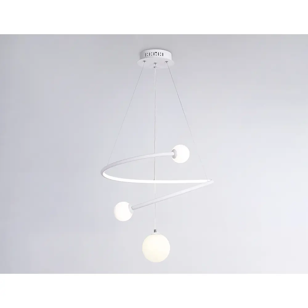 Фото 5 Светильник подвесной светодиодная Ambrella light Fl66299 с пультом управления 12 м² нейтральный белый свет цвет белый