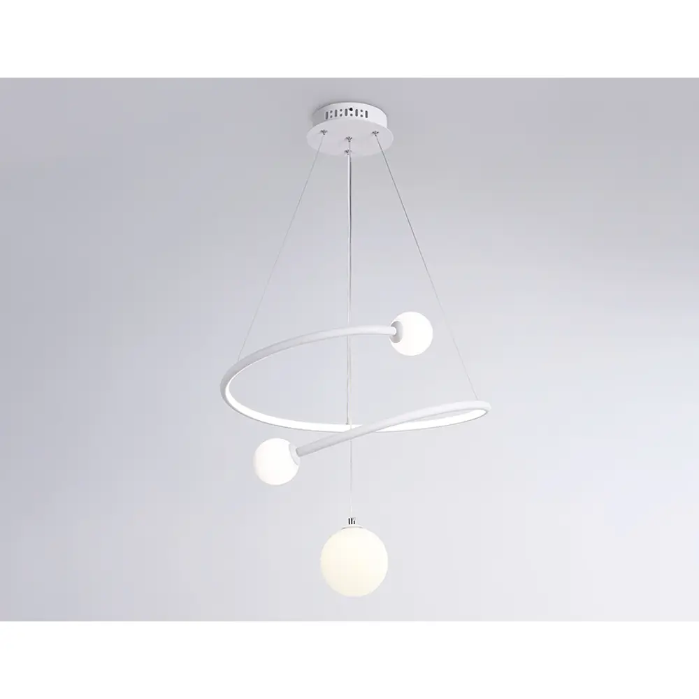 Фото 3 Светильник подвесной светодиодная Ambrella light Fl66299 с пультом управления 12 м² нейтральный белый свет цвет белый