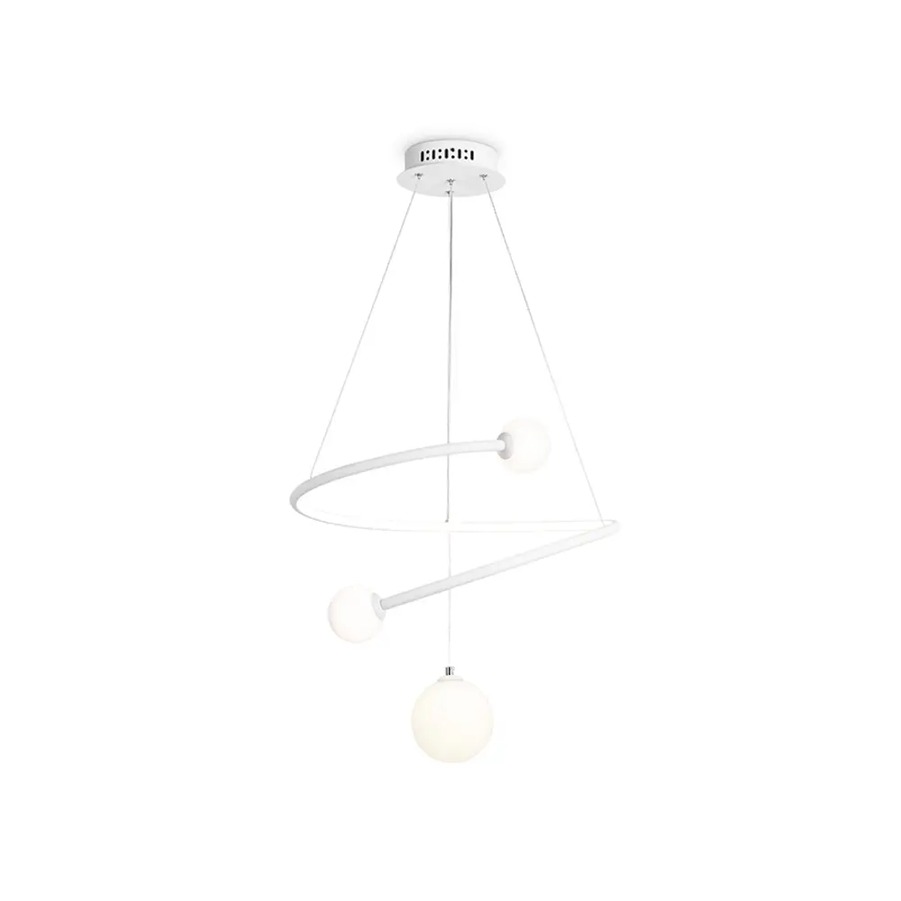 Фото Светильник подвесной светодиодная Ambrella light Fl66299 с пультом управления 12 м² нейтральный белый свет цвет белый