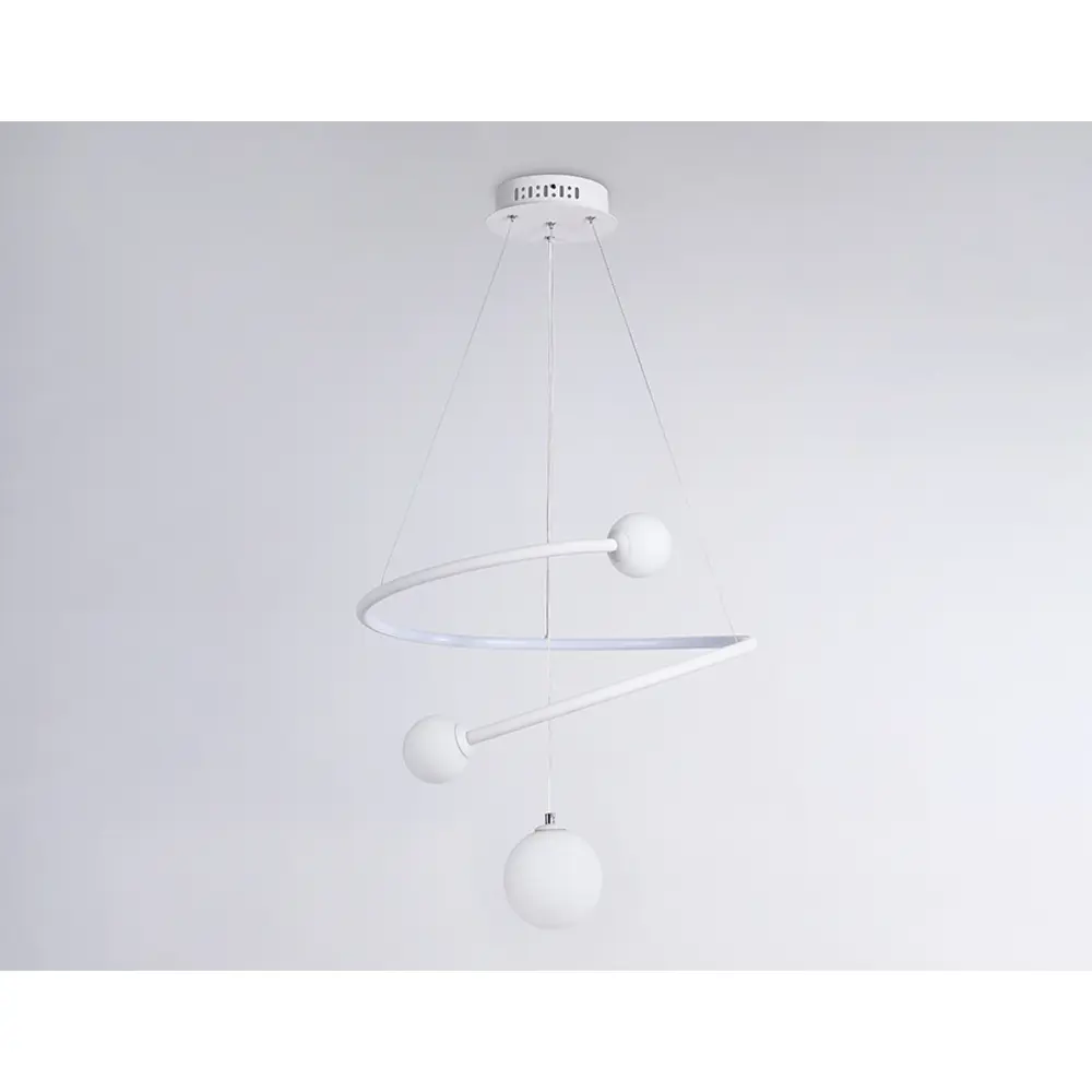 Фото 10 Светильник подвесной светодиодная Ambrella light Fl66299 с пультом управления 12 м² нейтральный белый свет цвет белый