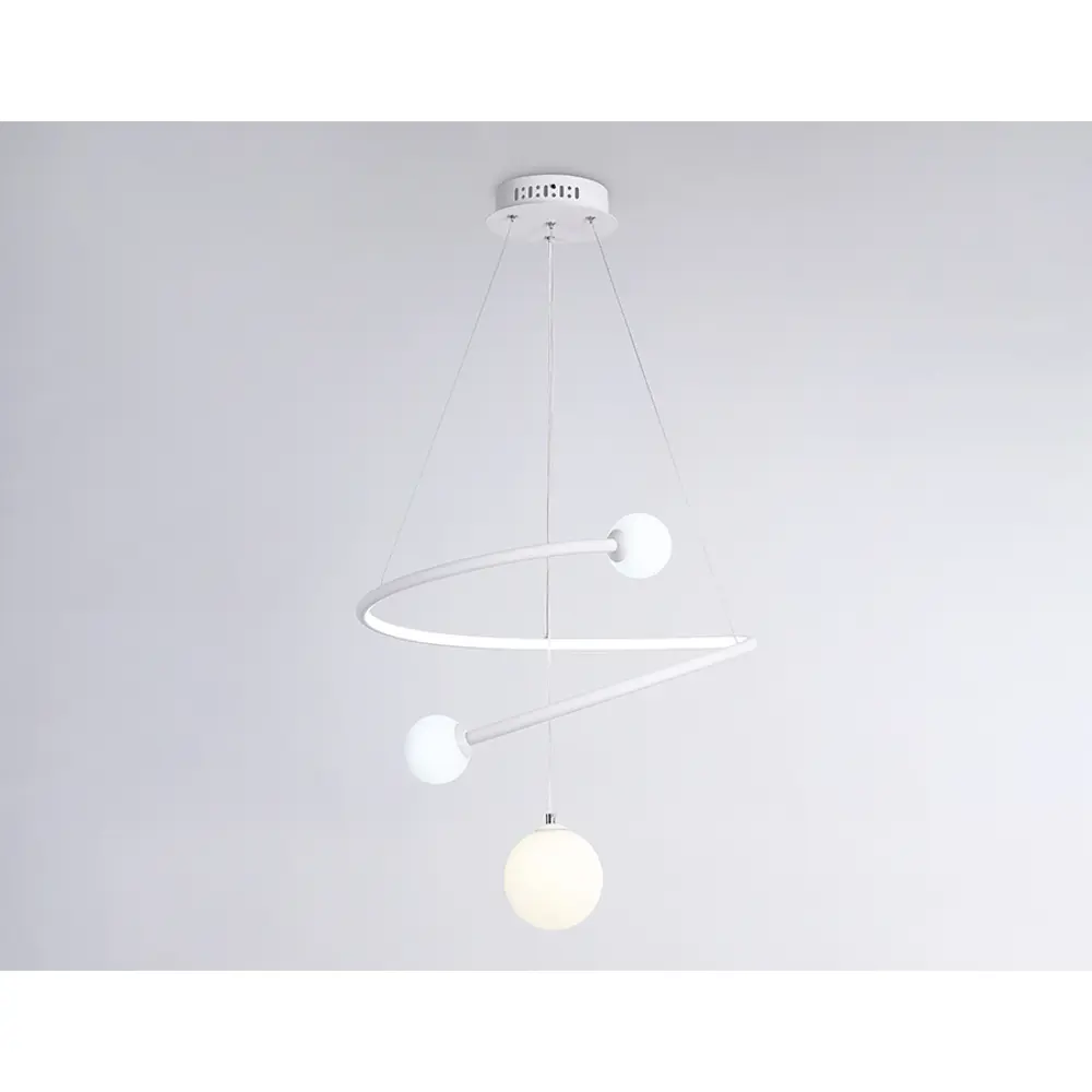 Фото 8 Светильник подвесной светодиодная Ambrella light Fl66299 с пультом управления 12 м² нейтральный белый свет цвет белый