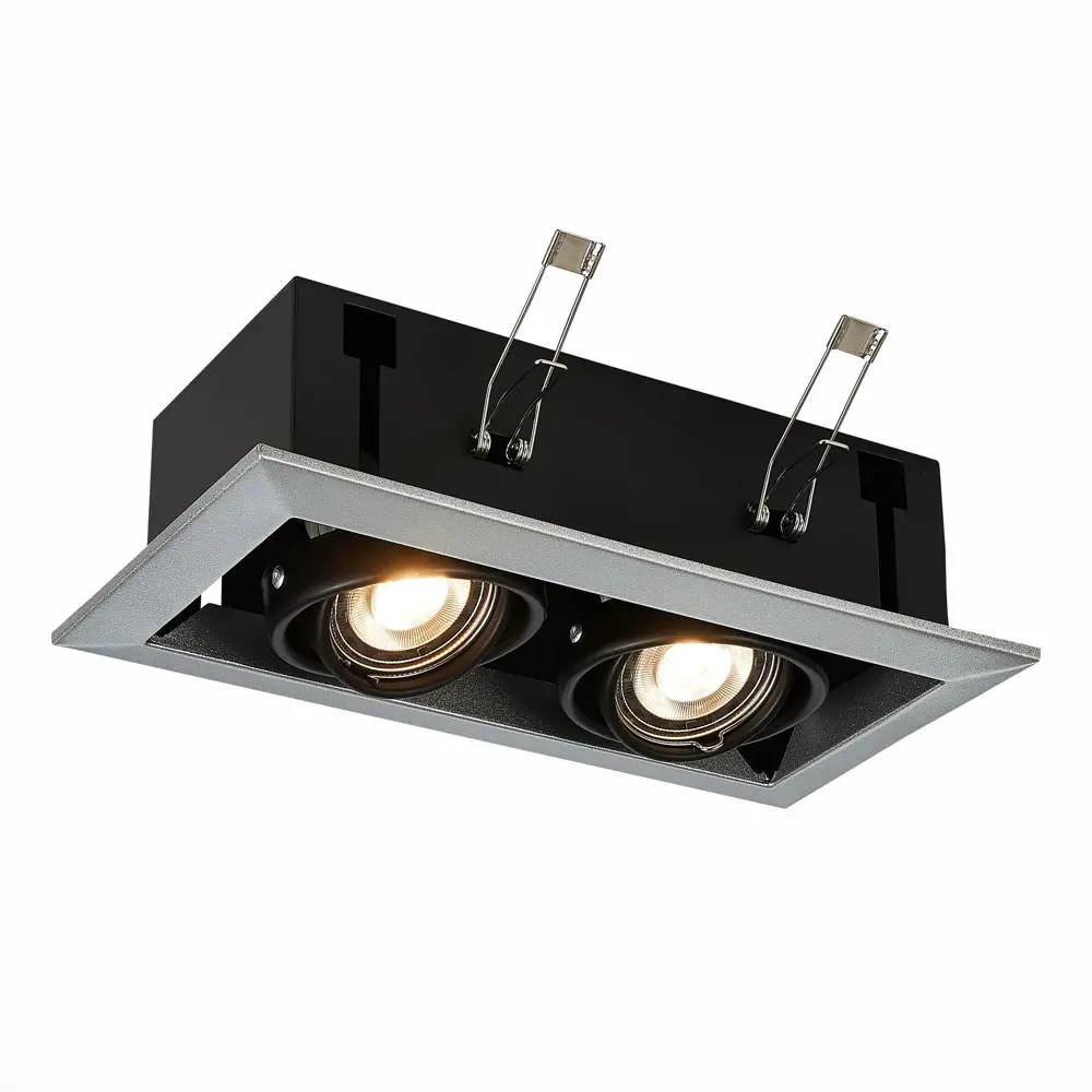 Фото Светильник точечный встраиваемый ST LUCE ST250.148.02 HEMI под отверстие 250 мм 5 м² цвет серый Фото Светильник точечный встраиваемый ST LUCE ST250.148.02 HEMI под отверстие 250 мм 5 м² цвет серый