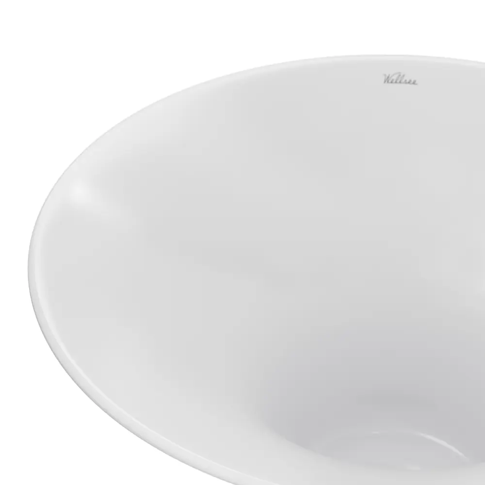 Фото 4 Раковина Wellsee Crepe de France 40см цвет белый глянец Фото 4 Раковина Wellsee Crepe de France 40см цвет белый глянец