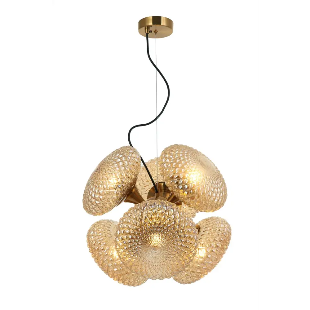 Фото Люстра подвесная Stilfort Roxie 2095-05-06p 6 ламп 16 м² цвет бронза