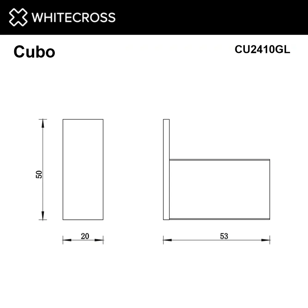 Фото 2 Крючок для ванной WHITECROSS CUBO CU2410GL цвет золото Фото 2 Крючок для ванной WHITECROSS CUBO CU2410GL цвет золото