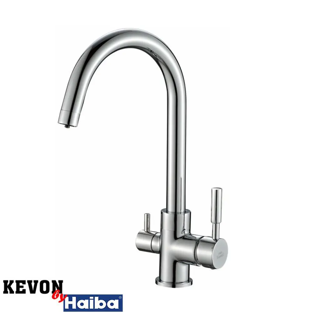 Фото Смеситель для кухни Kevon KV34433 поворотный излив 27 см цвет хром