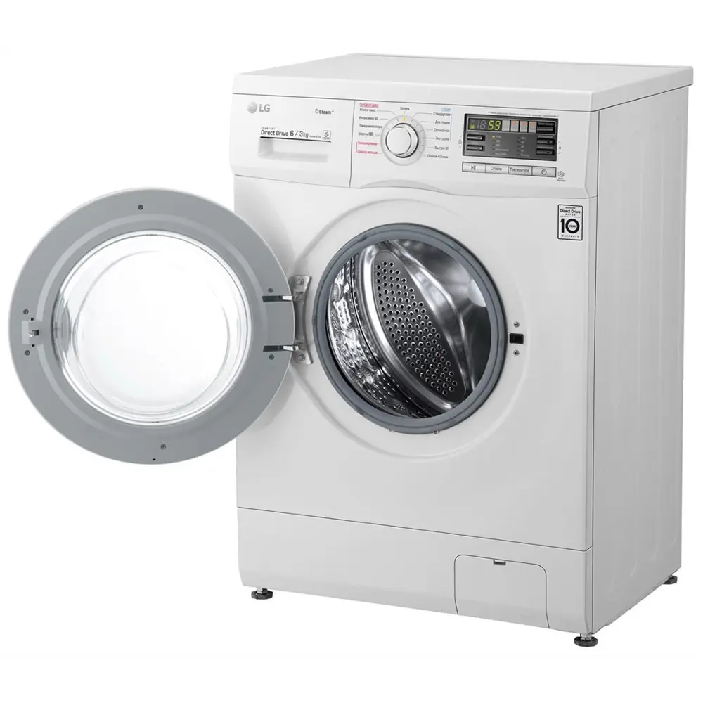 Фото 5 Стиральная машина с сушкой Lg F1296cds0 60.2x85.2x44.2 см 6 кг цвет белый Фото 5 Стиральная машина с сушкой Lg F1296cds0 60.2x85.2x44.2 см 6 кг цвет белый