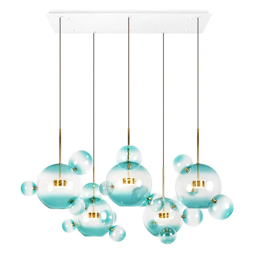 Фото Люстра подвесная светодиодная Loft It Bolle Lf_2027-s5_blue 10.83 м² теплый белый (желтый) свет цвет золото/прозрачный Фото Люстра подвесная светодиодная Loft It Bolle Lf_2027-s5_blue 10.83 м² теплый белый (желтый) свет цвет золото/прозрачный