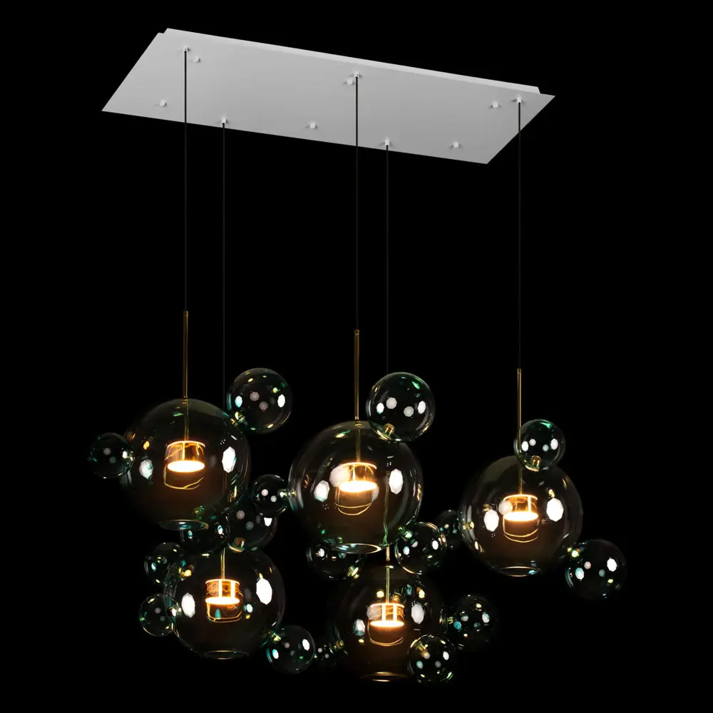 Фото 4 Люстра подвесная светодиодная Loft It Bolle Lf_2027-s5_blue 10.83 м² теплый белый (желтый) свет цвет золото/прозрачный Фото 4 Люстра подвесная светодиодная Loft It Bolle Lf_2027-s5_blue 10.83 м² теплый белый (желтый) свет цвет золото/прозрачный
