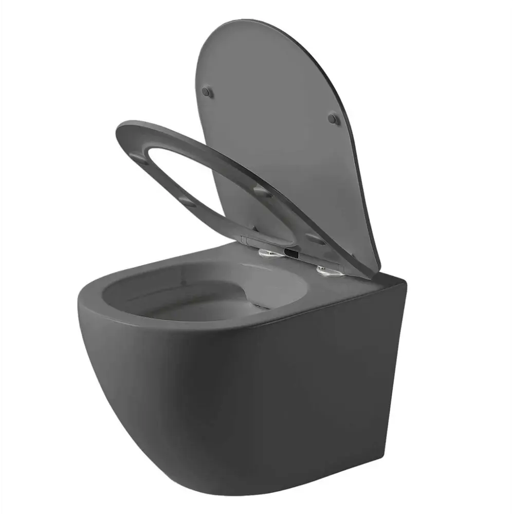 Фото 12 Комплект BAUEDGE NEO45700-BL0001-DG-Q00015 6 в 1: инсталляция, унитаз безободковый Dream Dark Matt Grey, сиденье микролифт, кнопка Soul черная матовая Фото 12 Комплект BAUEDGE NEO45700-BL0001-DG-Q00015 6 в 1: инсталляция, унитаз безободковый Dream Dark Matt Grey, сиденье микролифт, кнопка Soul черная матовая
