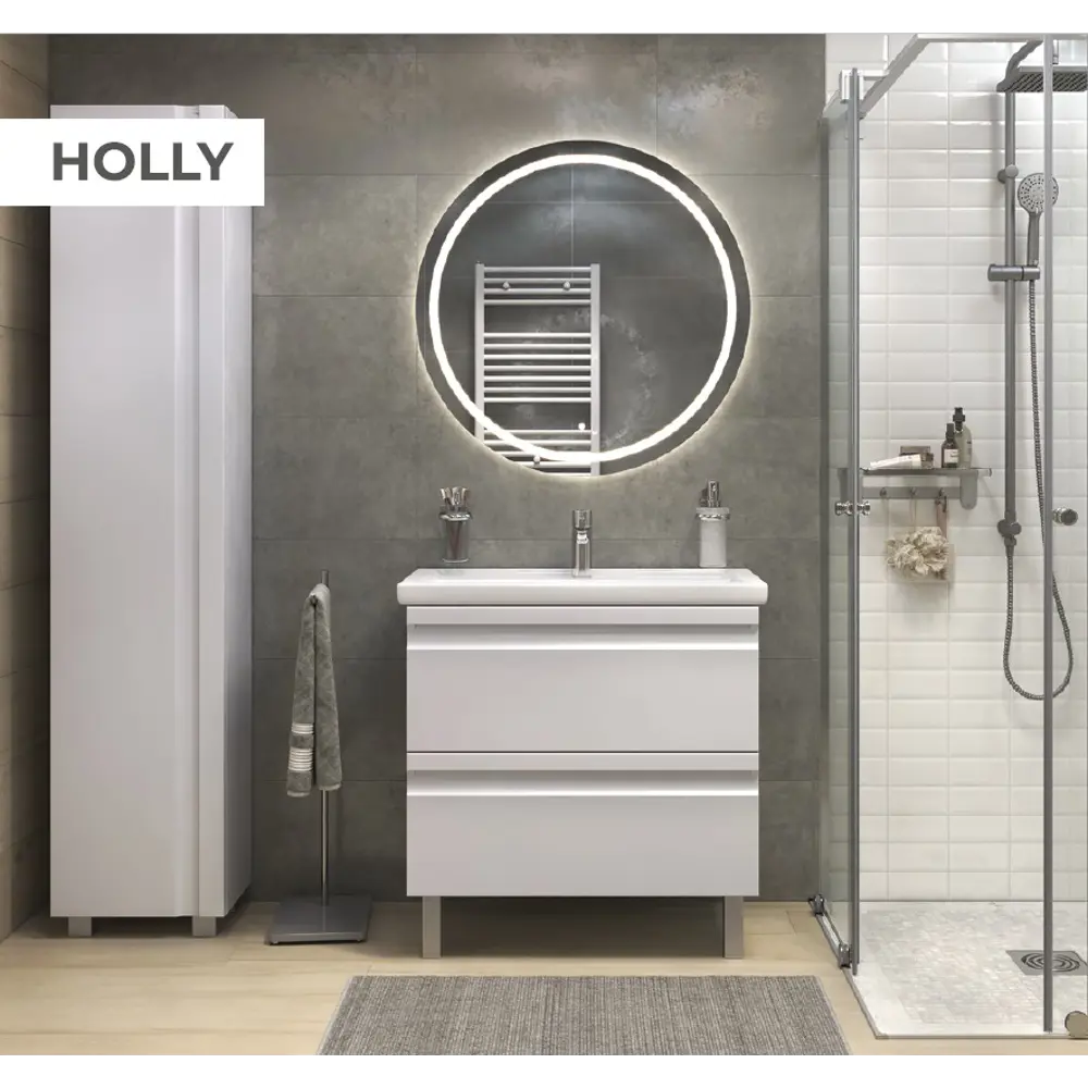 Фото 4 Тумба с раковиной напольная Vigo Holly tn.HOL.FOS.80.2Y 80 см цвет белый Фото 4 Тумба с раковиной напольная Vigo Holly tn.HOL.FOS.80.2Y 80 см цвет белый
