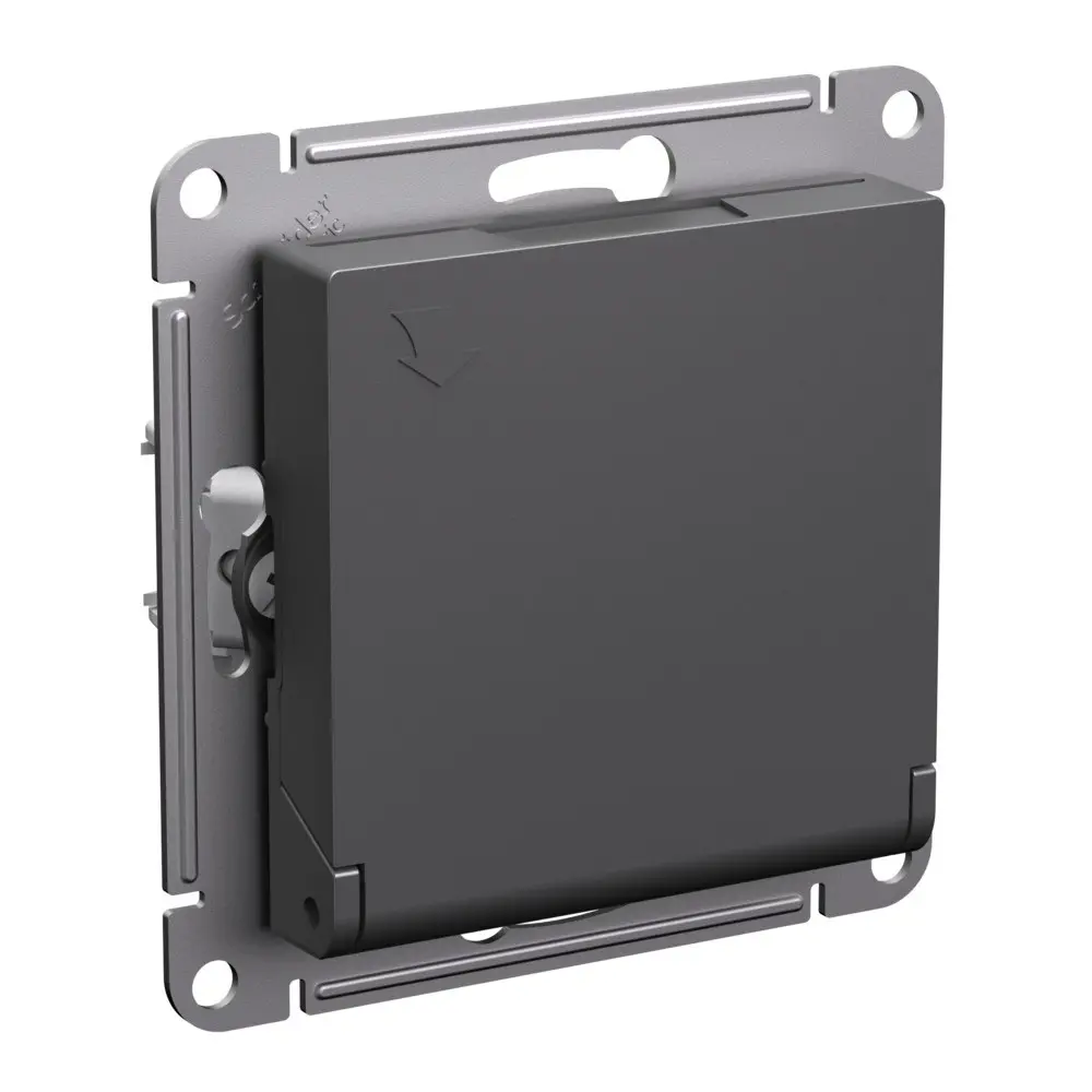 Фото 2 Розетка встраиваемая Systeme electric AtlasDesign ATN001446 с заземлением шторками и крышкой цвет базальт Фото 2 Розетка встраиваемая Systeme electric AtlasDesign ATN001446 с заземлением шторками и крышкой цвет базальт