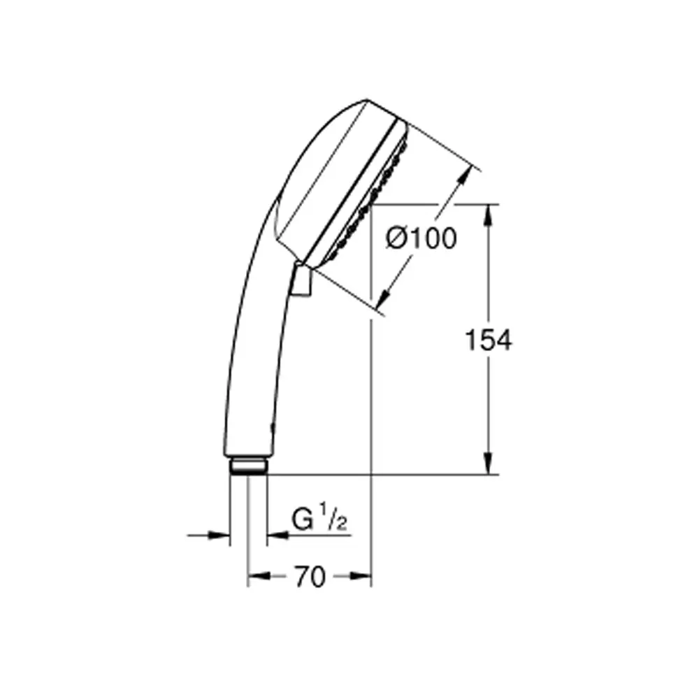 Фото 2 Лейка для душа GROHE Tempesta New Cosmopolitan 27571002 2 режимная цвет хром