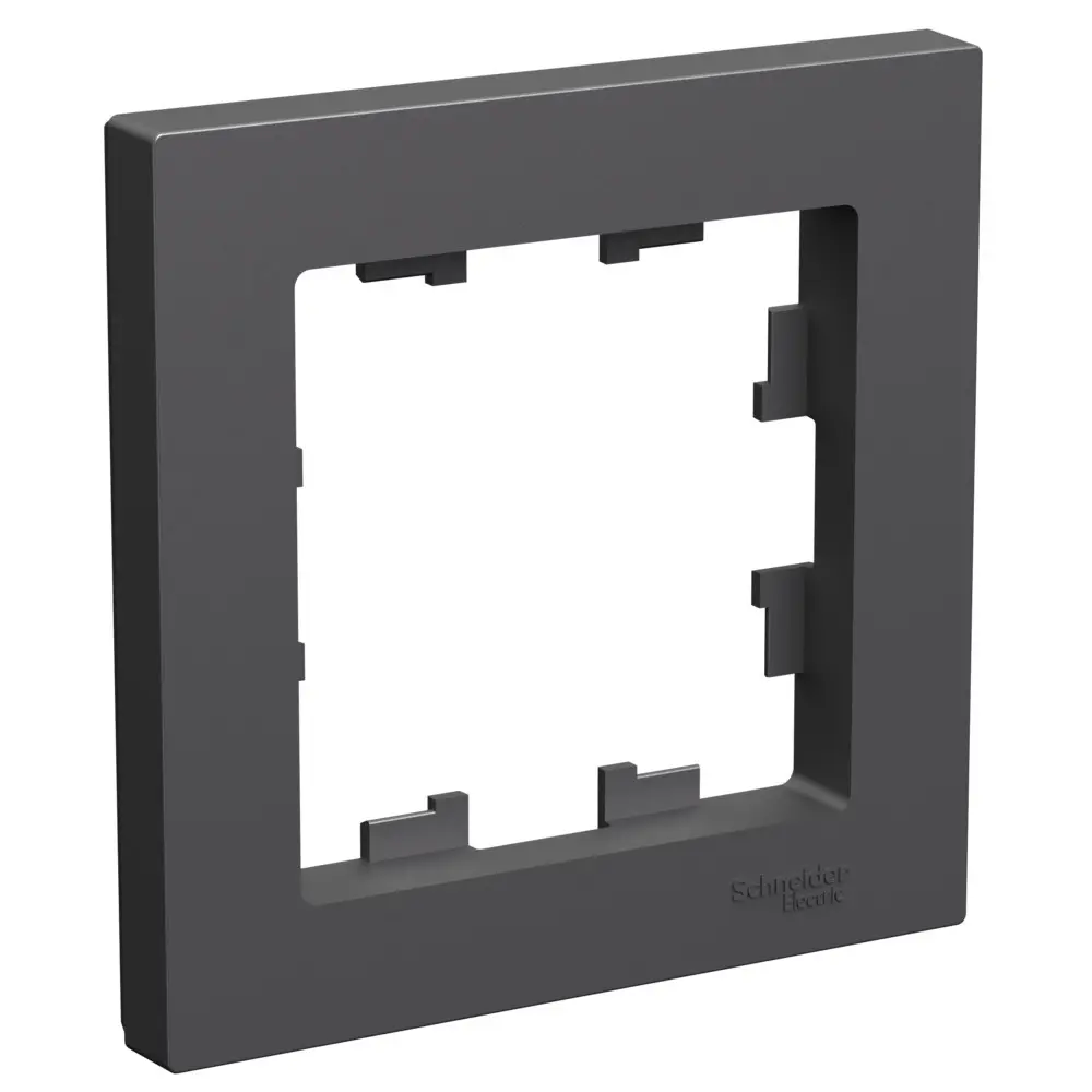 Фото Рамка для розеток и выключателей Systeme electric AtlasDesign ATN001401 1 пост цвет базальт Фото Рамка для розеток и выключателей Systeme electric AtlasDesign ATN001401 1 пост цвет базальт