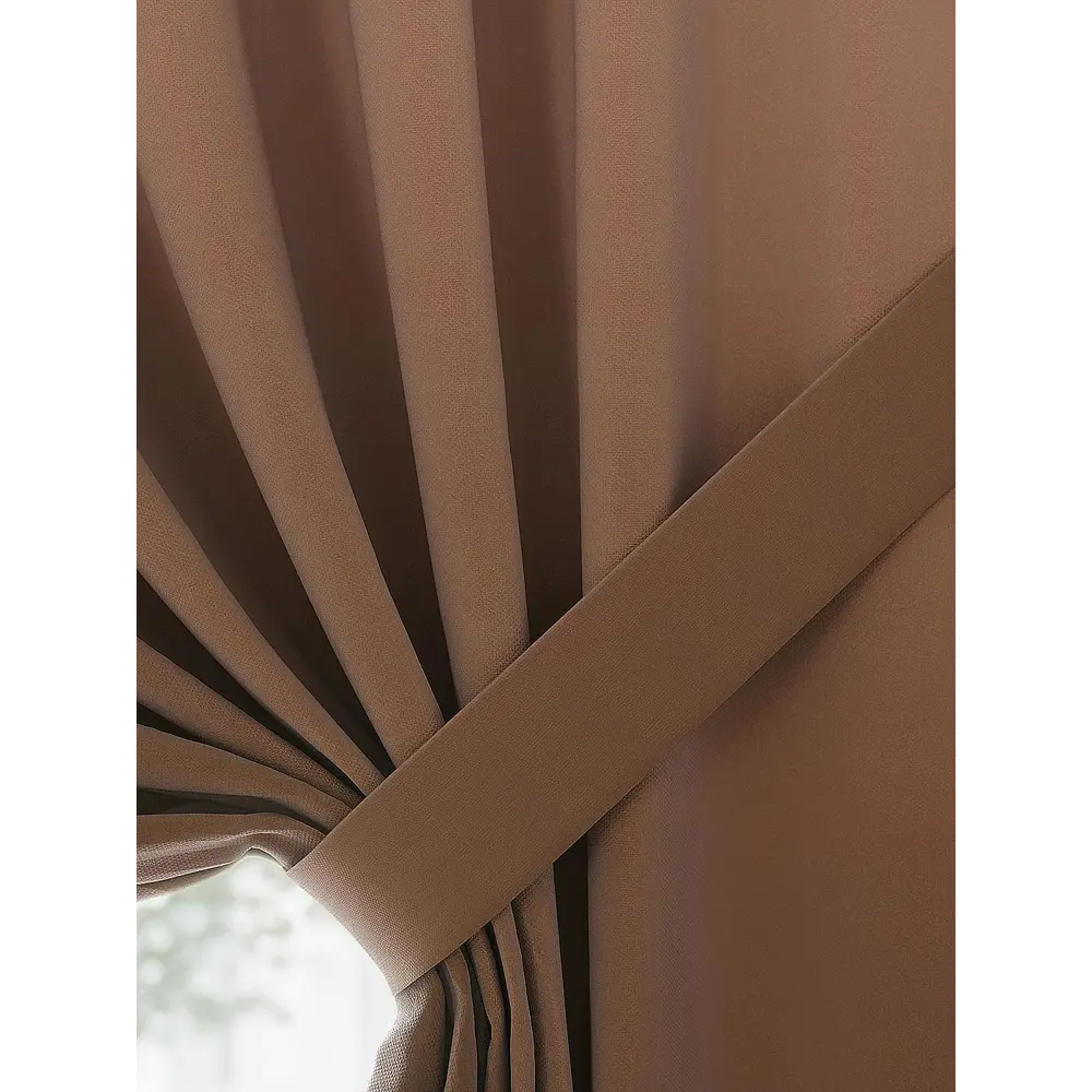 Фото 2 Штора Helga Рондвинес TD-530452 на шторной ленте, 180x150 см, цвет бежевый