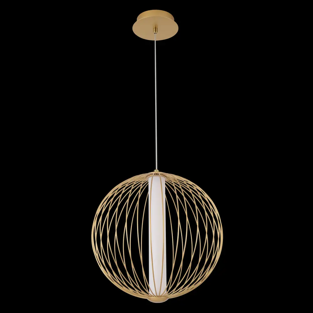 Фото 2 Люстра подвесная светодиодная Crystal Lux Sync sp18w gold 5 м² нейтральный белый свет цвет золото Фото 2 Люстра подвесная светодиодная Crystal Lux Sync sp18w gold 5 м² нейтральный белый свет цвет золото