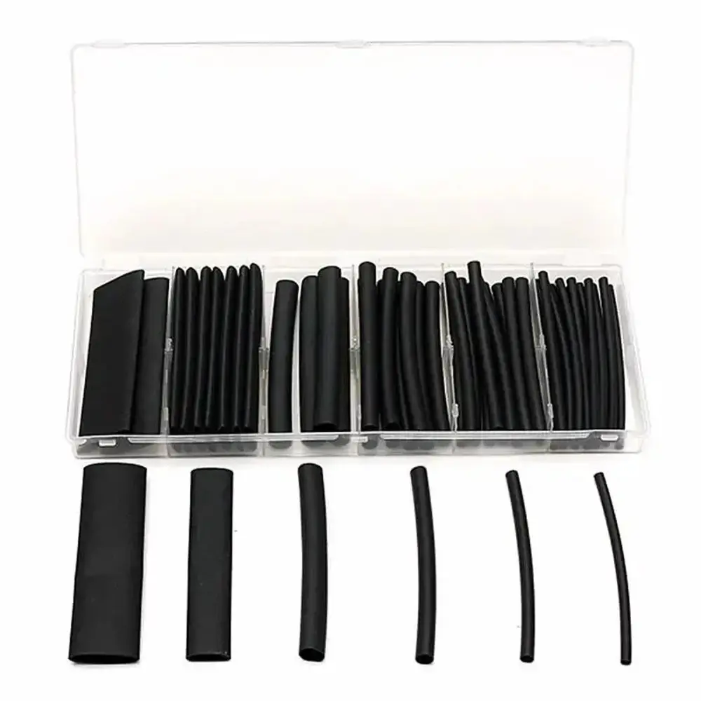 Фото 2 Набор термоусадочных трубок Vitatools 1.5-13 мм цвет черный 100 шт. Фото 2 Набор термоусадочных трубок Vitatools 1.5-13 мм цвет черный 100 шт.