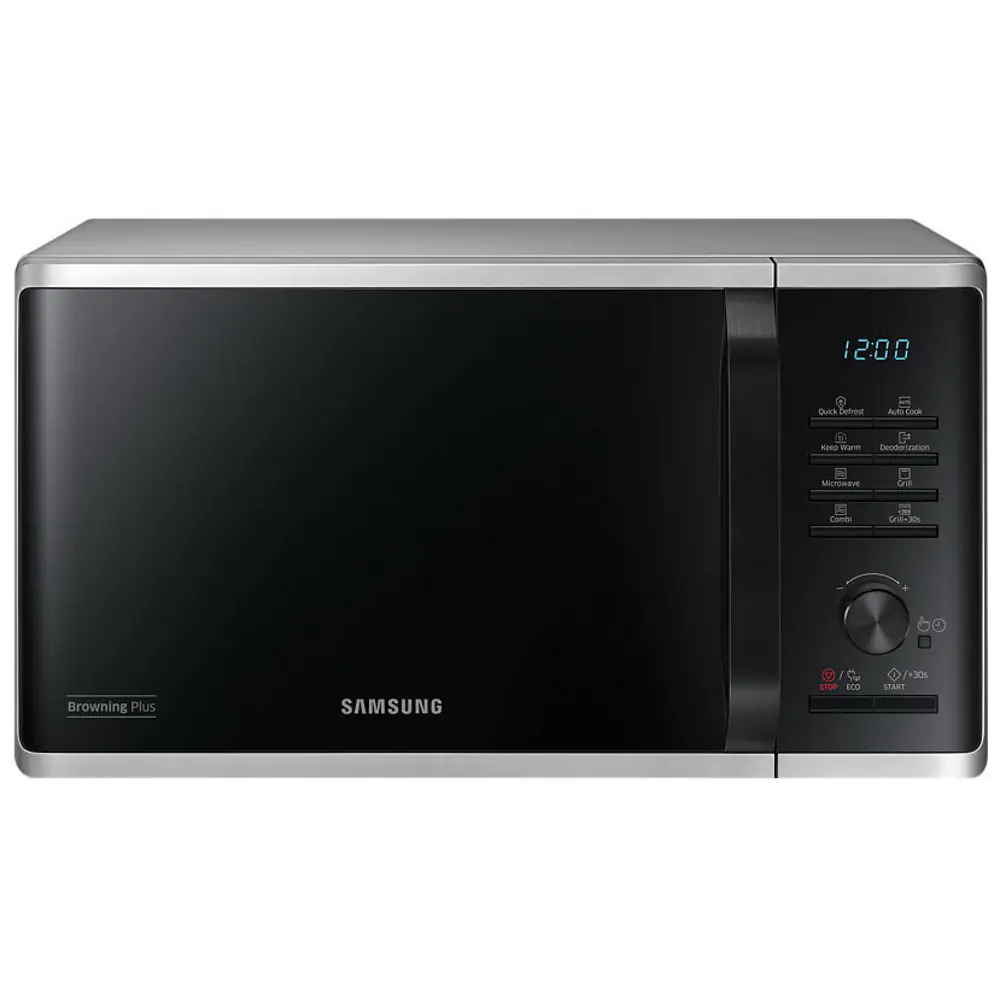 Фото Отдельностоящая микроволновая печь Samsung MG23K3515AS/BW 23 л 48.9x27.5x39.2 см цвет серебристый Фото Отдельностоящая микроволновая печь Samsung MG23K3515AS/BW 23 л 48.9x27.5x39.2 см цвет серебристый