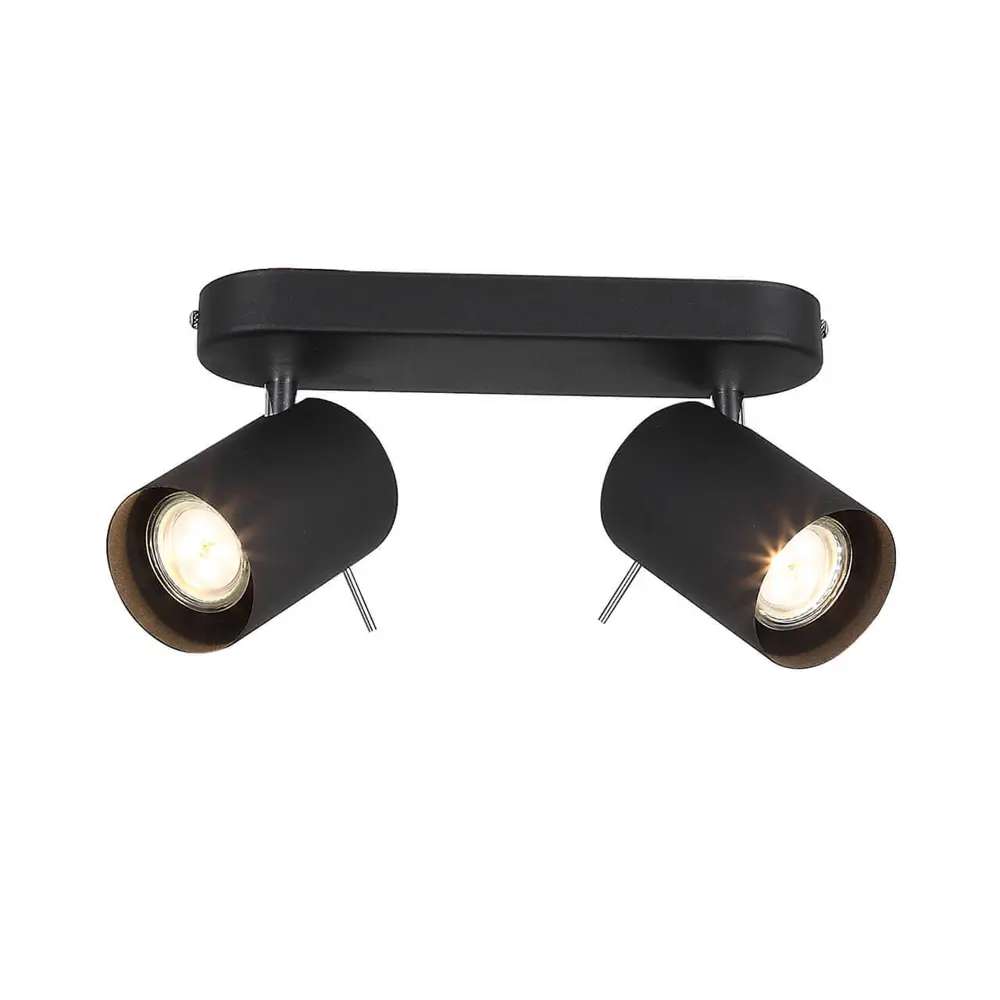 Фото Спот поворотный ST Luce Fanale Black 2 лампы цвет черный Фото Спот поворотный ST Luce Fanale Black 2 лампы цвет черный