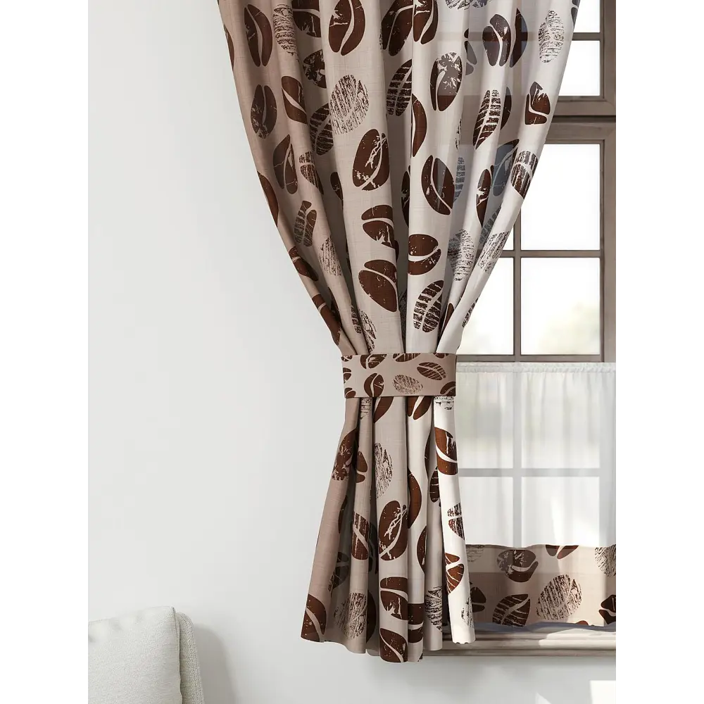 Фото 4 Комплект штор Comfy way Иномик - 06 CW705006-160 на шторной ленте 160x150 см цвет бежевый Фото 4 Комплект штор Comfy way Иномик - 06 CW705006-160 на шторной ленте 160x150 см цвет бежевый