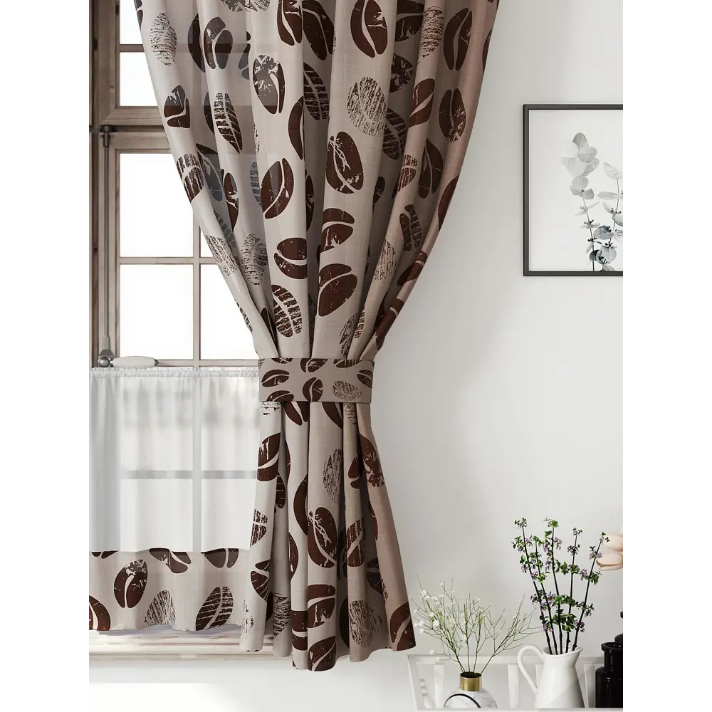 Фото 5 Комплект штор Comfy way Иномик - 06 CW705006-160 на шторной ленте 160x150 см цвет бежевый Фото 5 Комплект штор Comfy way Иномик - 06 CW705006-160 на шторной ленте 160x150 см цвет бежевый
