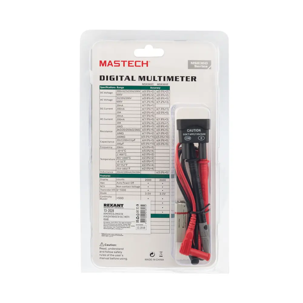 Фото 4 Измеритель емкости и индуктивности (RLC-метр) Mastech MS8360E Фото 4 Измеритель емкости и индуктивности (RLC-метр) Mastech MS8360E