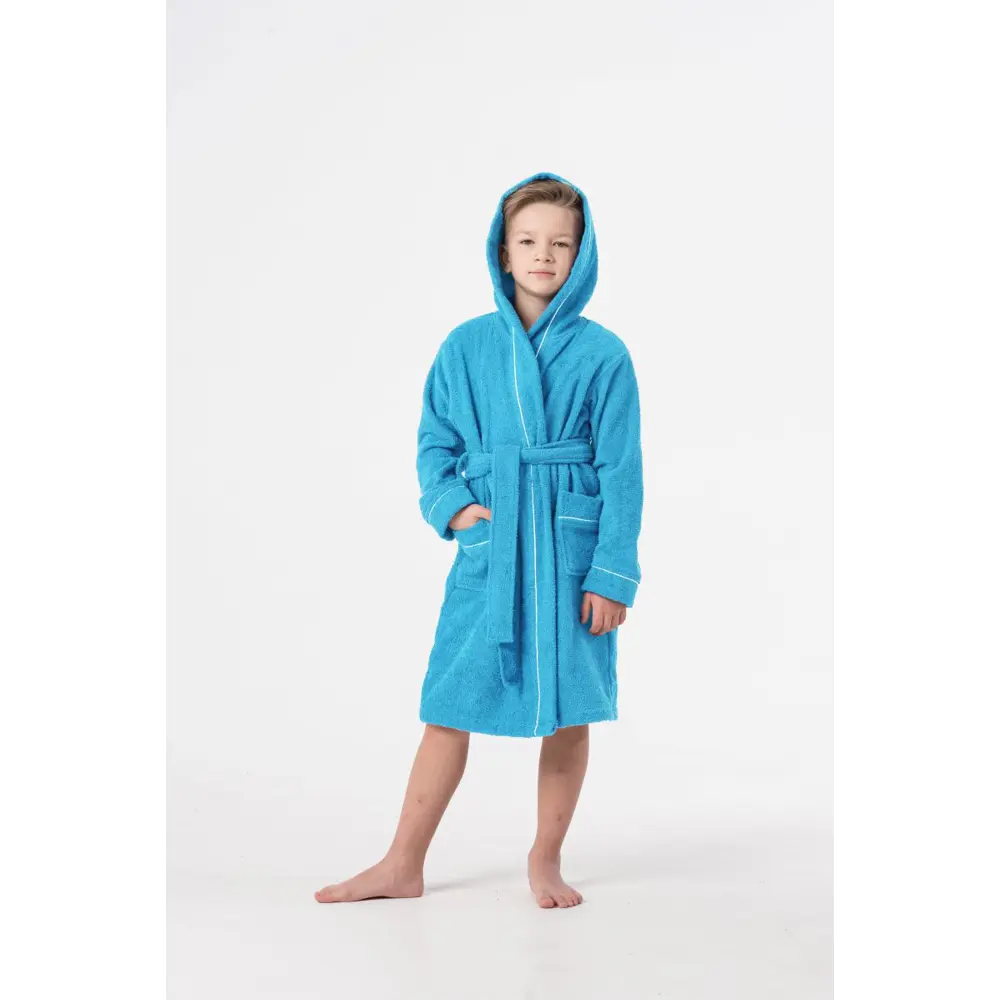 Фото 2 Банный халат Everliness 402-152-Г размер 12 лет цвет разноцветный