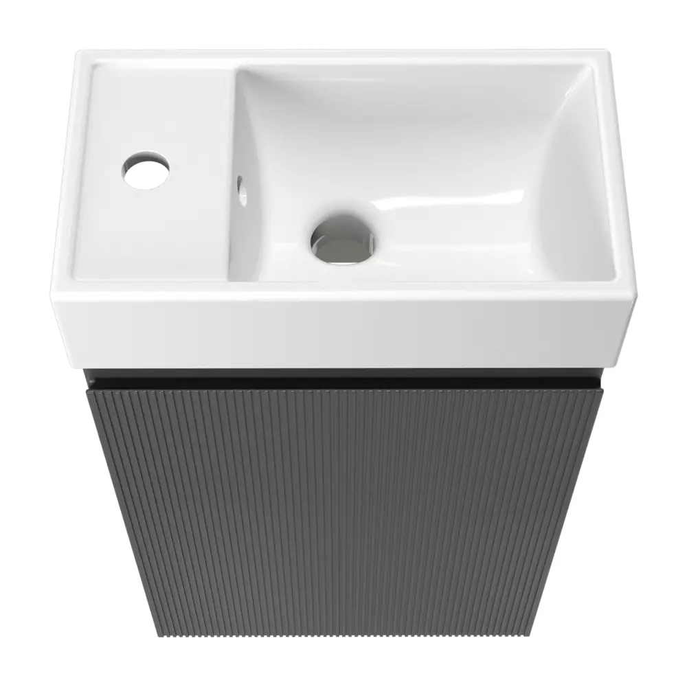 Фото Тумба с раковиной подвесная Wellsee WC Area 20216937R для ванной Фото Тумба с раковиной подвесная Wellsee WC Area 20216937R для ванной