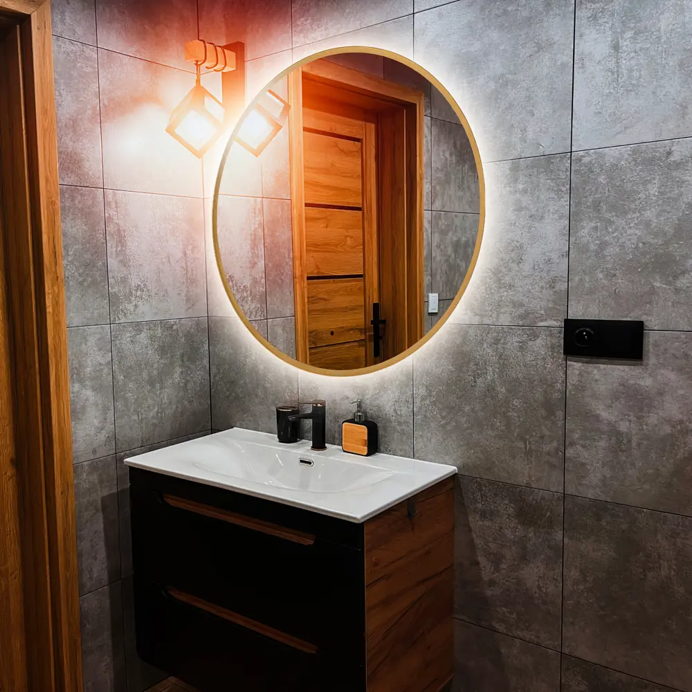 Фото 2 Зеркало для ванной Abber Mond AG6204SCGL-1.0 с подсветкой 100x100см