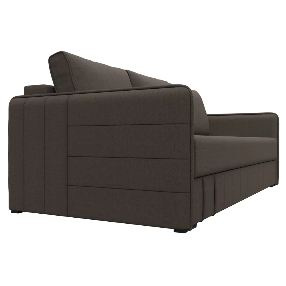 Фото 4 Диван раскладной Лига диванов Диван прямой Слим НПБ 204x90x105 см рогожка цвет амур коричневый Фото 4 Диван раскладной Лига диванов Диван прямой Слим НПБ 204x90x105 см рогожка цвет амур коричневый