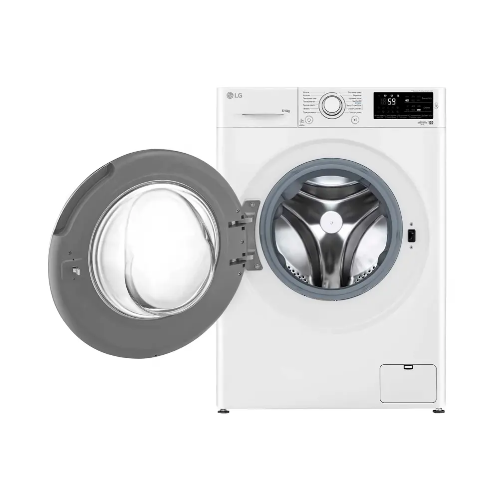 Фото 4 Стиральная машина с сушкой Lg F2J6Nm7W 60x85x45 см 6 кг цвет белый Фото 4 Стиральная машина с сушкой Lg F2J6Nm7W 60x85x45 см 6 кг цвет белый
