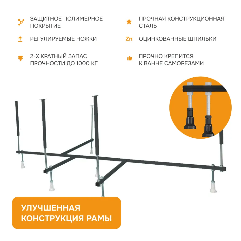 Фото 8 Прямоугольная ванна Moduleasy HAZEL 01ало17480с акрил 174х80см Фото 8 Прямоугольная ванна Moduleasy HAZEL 01ало17480с акрил 174х80см