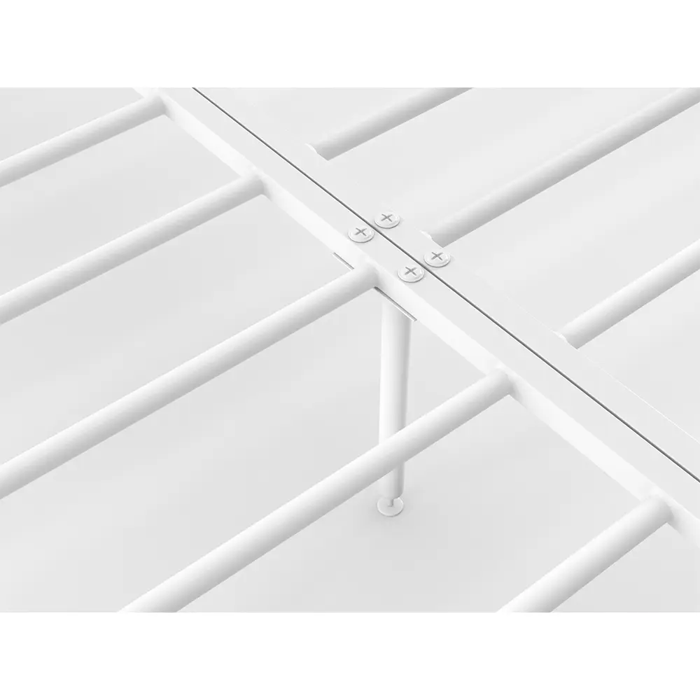 Фото 2 Кровать Стиллмет Мираж 125 x 26.5 x 206 см Металл цвет белый Фото 2 Кровать Стиллмет Мираж 125 x 26.5 x 206 см Металл цвет белый