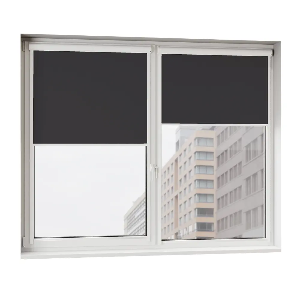 Фото Рулонная штора Унистайл LKRCHERN084210 84x210 см, черный Фото Рулонная штора Унистайл LKRCHERN084210 84x210 см, черный