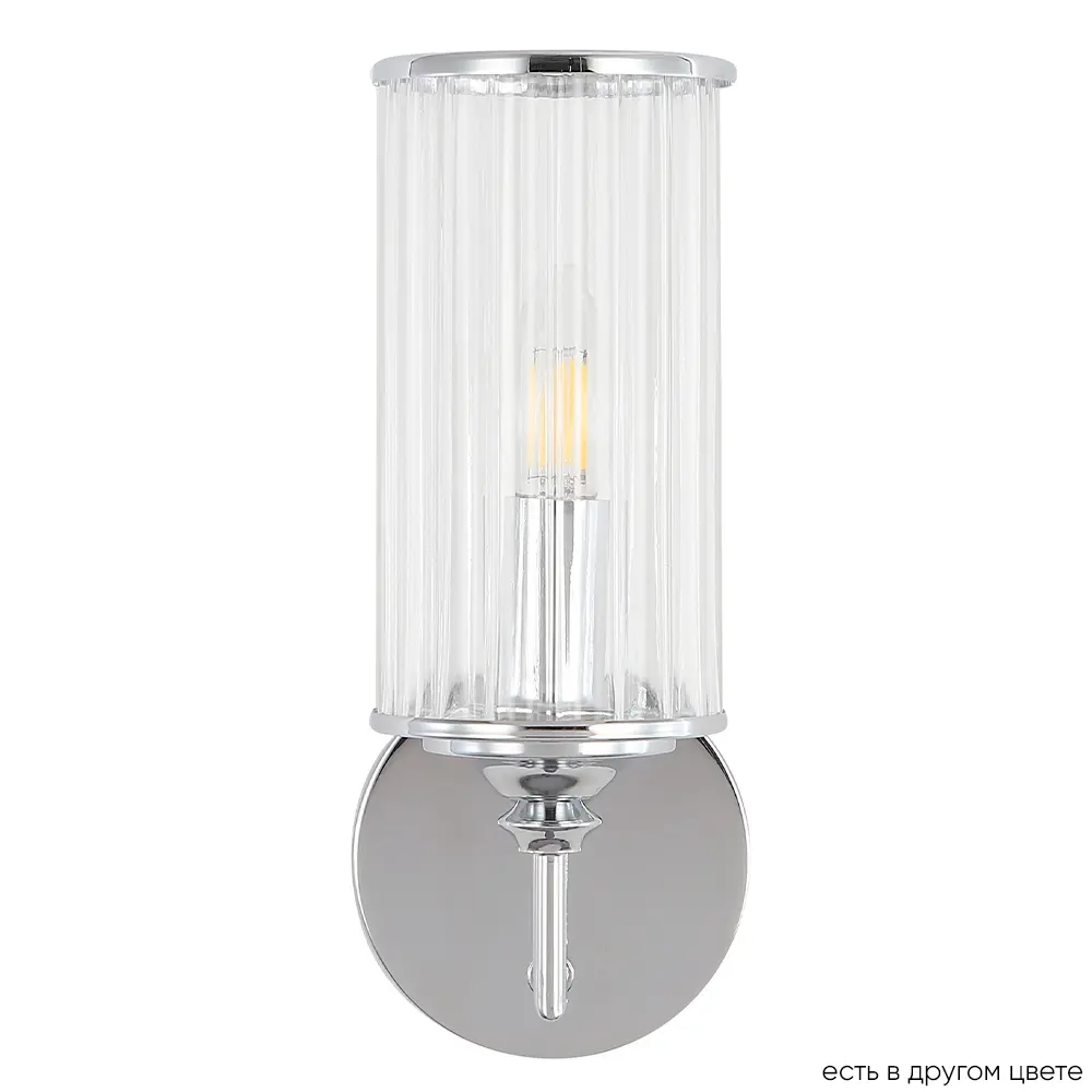 Фото Настенный светильник Crystal Lux Gloria ap1 chrome цвет хром/прозрачный Фото Настенный светильник Crystal Lux Gloria ap1 chrome цвет хром/прозрачный
