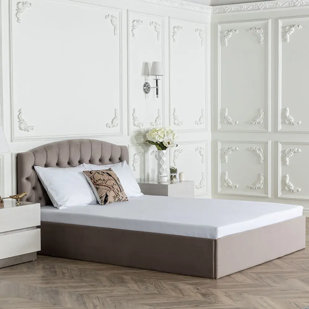 Фото 4 Кровать Dg-home Грация 96x101x207 см цвет серо-бежевый Фото 4 Кровать Dg-home Грация 96x101x207 см цвет серо-бежевый