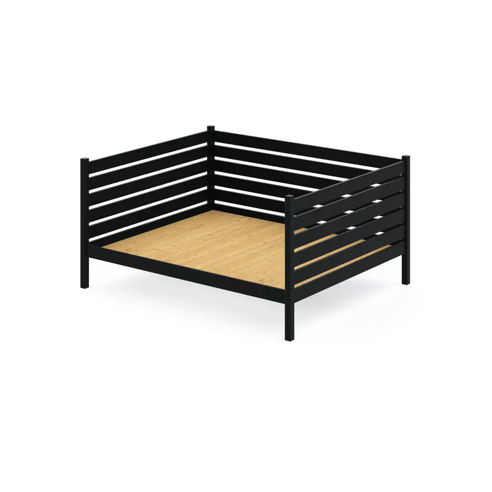 Фото Кровать Solarius Tahta-spin140-190ser-full 150 x 101 x 200 см сосна цвет серый