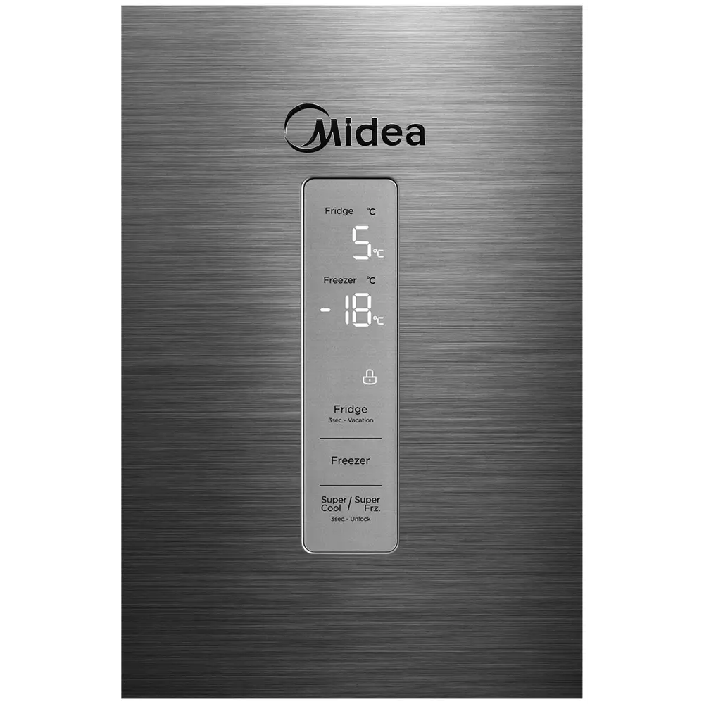 Фото 7 Отдельностоящий холодильник Midea MDRB470MGF46O 468274 59.5x185 см цвет нержавеющая сталь Фото 7 Отдельностоящий холодильник Midea MDRB470MGF46O 468274 59.5x185 см цвет нержавеющая сталь