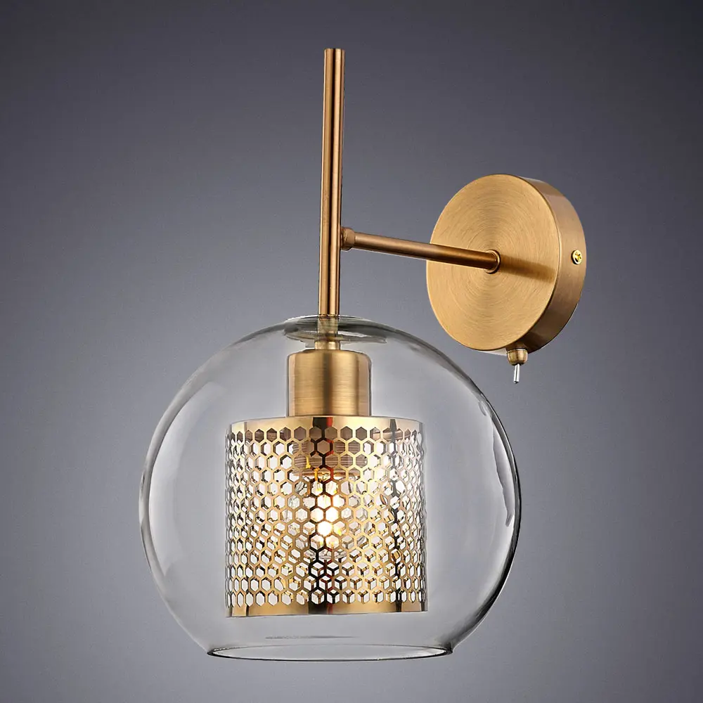 Фото 2 Настенный светильник ARTE LAMP A7620AP-1AB цвет бронза Фото 2 Настенный светильник ARTE LAMP A7620AP-1AB цвет бронза