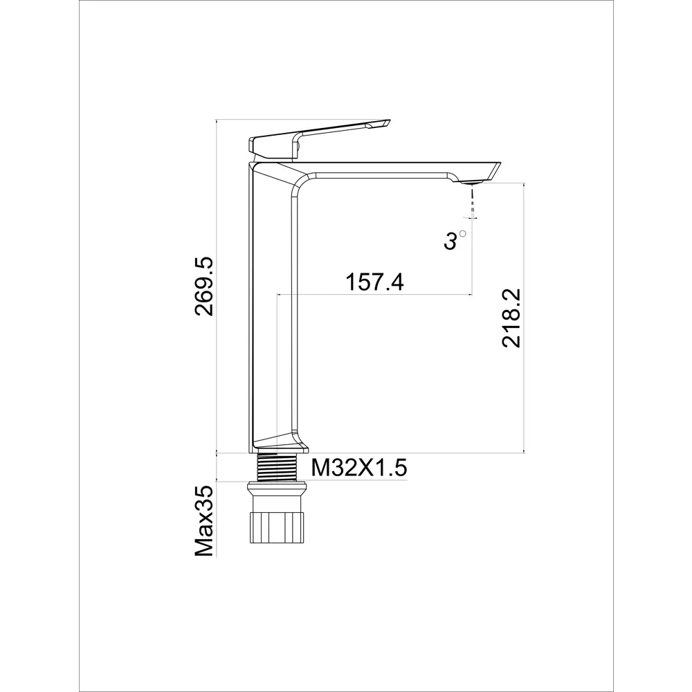 Фото 3 Смеситель для раковины Maxonor pure life Pl1190 однорычажный цвет хром Фото 3 Смеситель для раковины Maxonor pure life Pl1190 однорычажный цвет хром