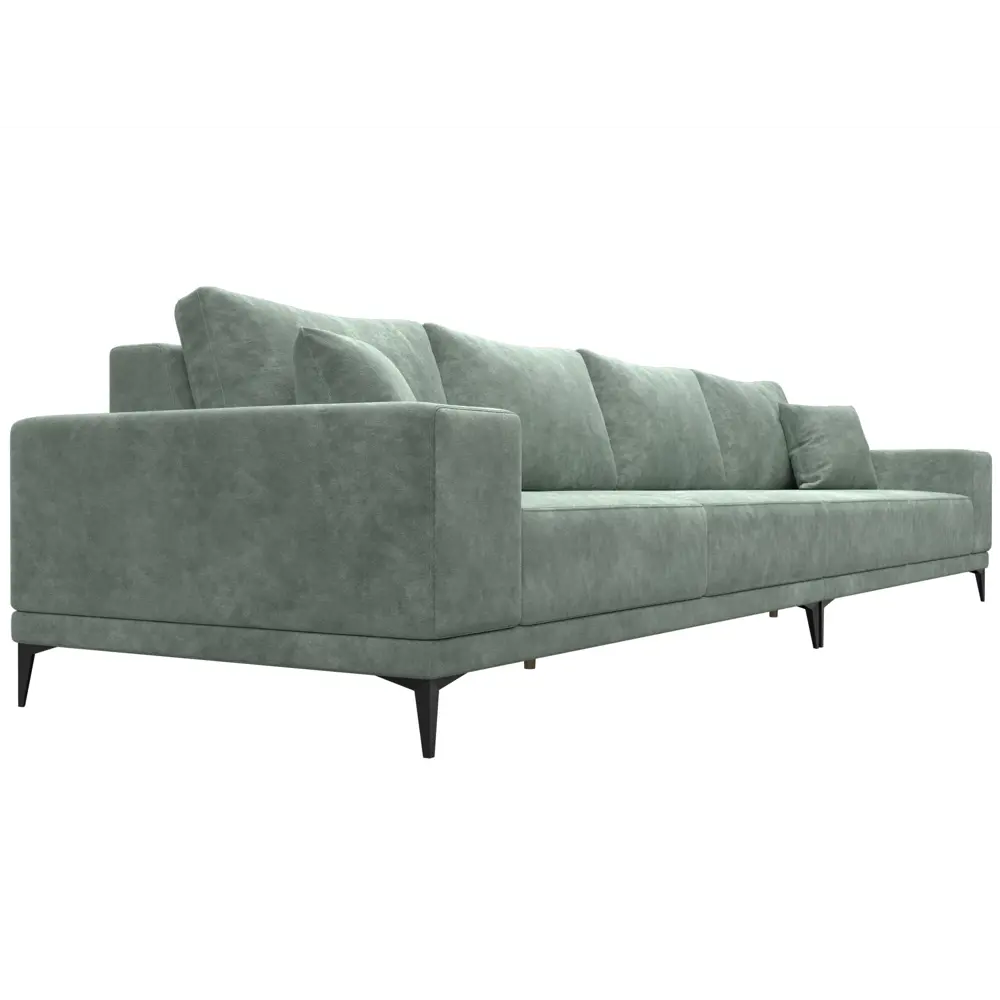 Фото 3 Диван прямой Льюес Лонг Лига диванов 126708 354x88x103 см велюр цвет brut 08 зеленый Фото 3 Диван прямой Льюес Лонг Лига диванов 126708 354x88x103 см велюр цвет brut 08 зеленый